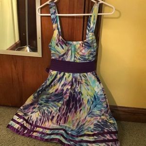 Bright printed dress